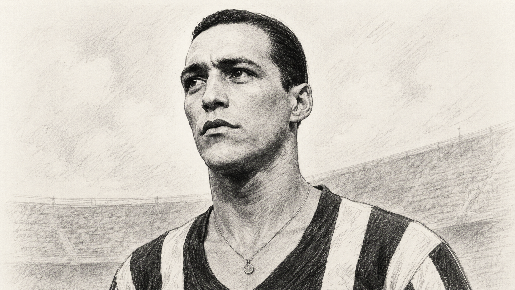 a sketch of Heleno de Freitas